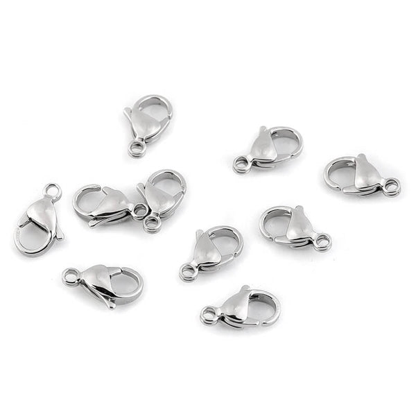 Nerūsējošā tērauda aizdare (Lobster Clasp) 8x15mm