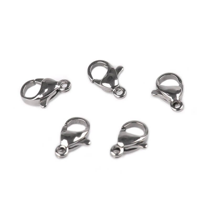 Nerūsējošā tērauda aizdare (Lobster Clasp) 6x10mm