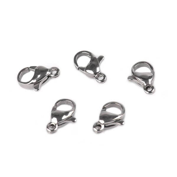 Nerūsējošā tērauda aizdare (Lobster Clasp) 6x10mm