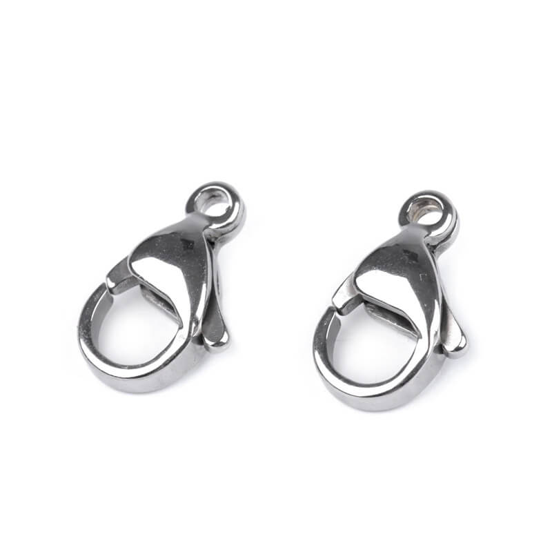 Nerūsējošā tērauda aizdare (Lobster Clasp) 8x13mm