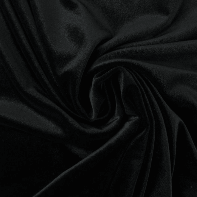 Samta audums 150cm | 240g/m² - melns