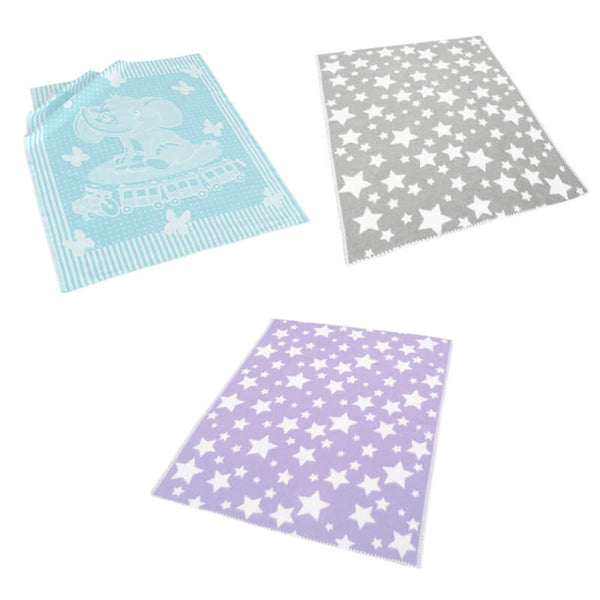 Kokvilnas flaneļa sega bērniem 100x140cm