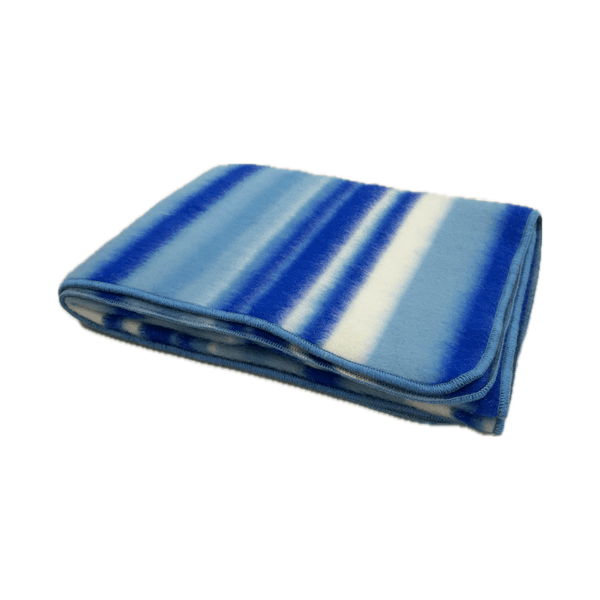 Vilnas sega 150x100cm - zila ar baltu