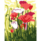 Printed embroidery patterns – flowers