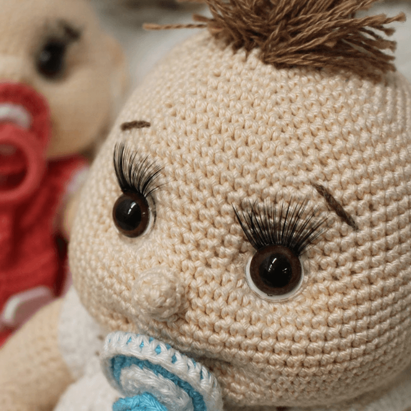 Eyelashes for toys Ø13mm | Ø15mm | Ø17mm