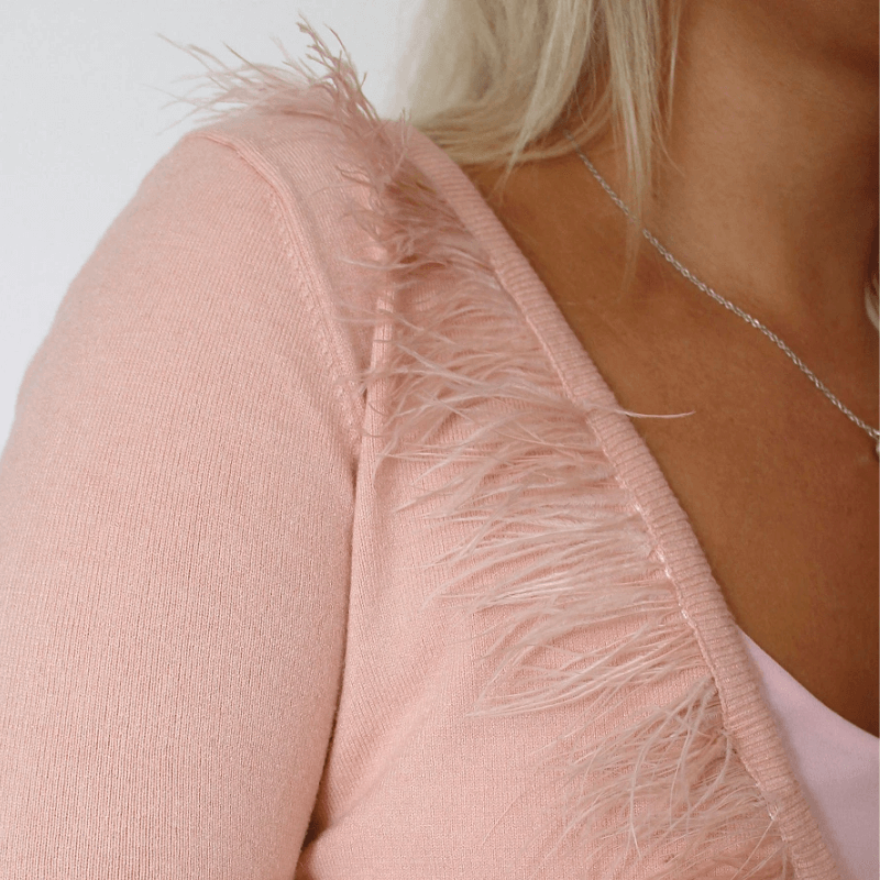Ostrich feather ribbon