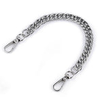 Bag handle with chain and carabiners