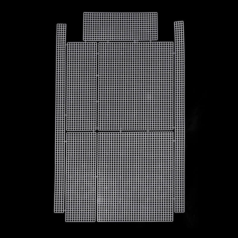 Plastmasas tīkla sagatave / pamatne somai 20x24x8cm