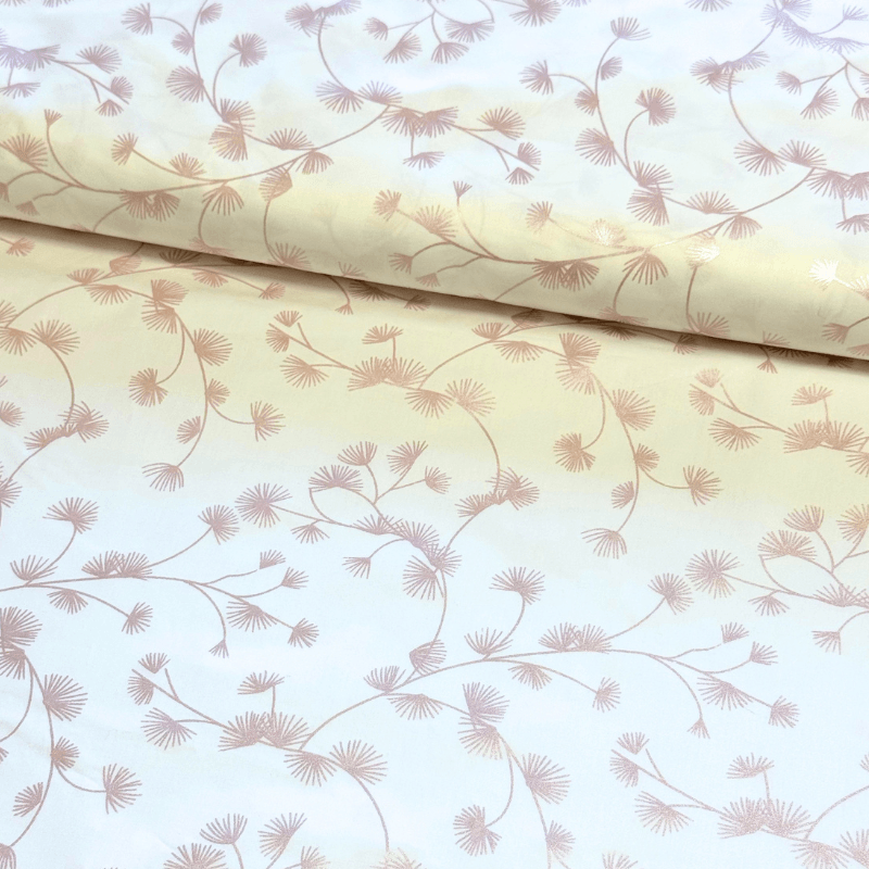 Feather fabric / cushion cover fabric 220cm - flowers
