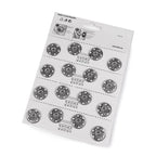 Sew-on metal snap button - silver