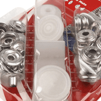 Iesitamas metāla spiedpogas Auto Moto Ø15mm - bieziem audumiem