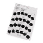 Sew-on metal snap button - black