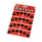Sew-on metal snap button - black