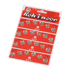 Sew-on metal snap button - silver