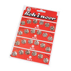 Sew-on metal snap button - silver