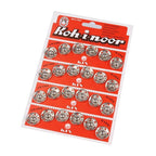 Sew-on metal snap button - silver