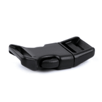 Plastic buckle clip with safety lock 20mm – black