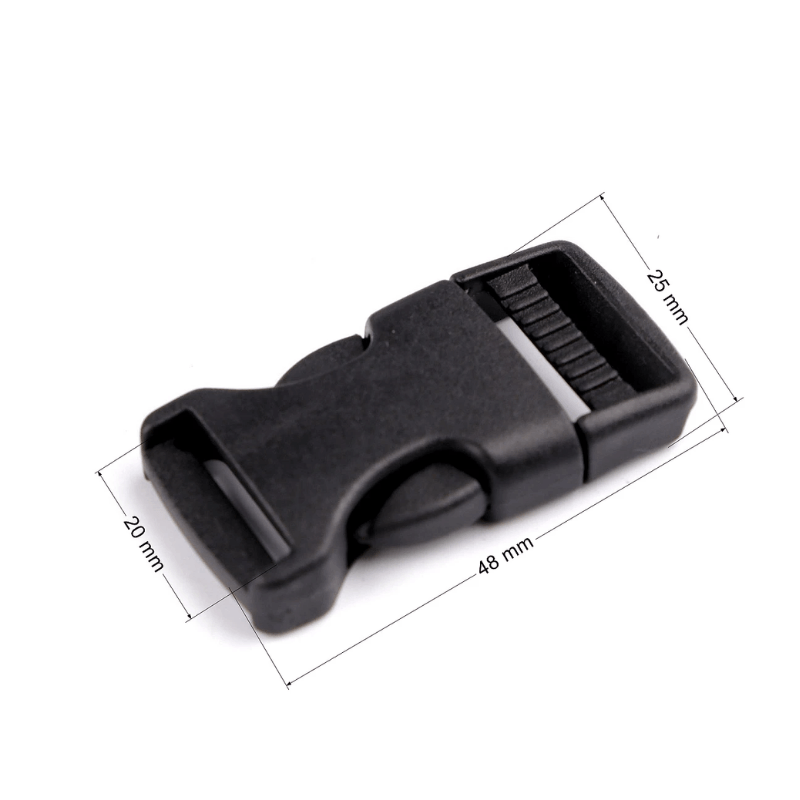Plastic buckle 20mm – black