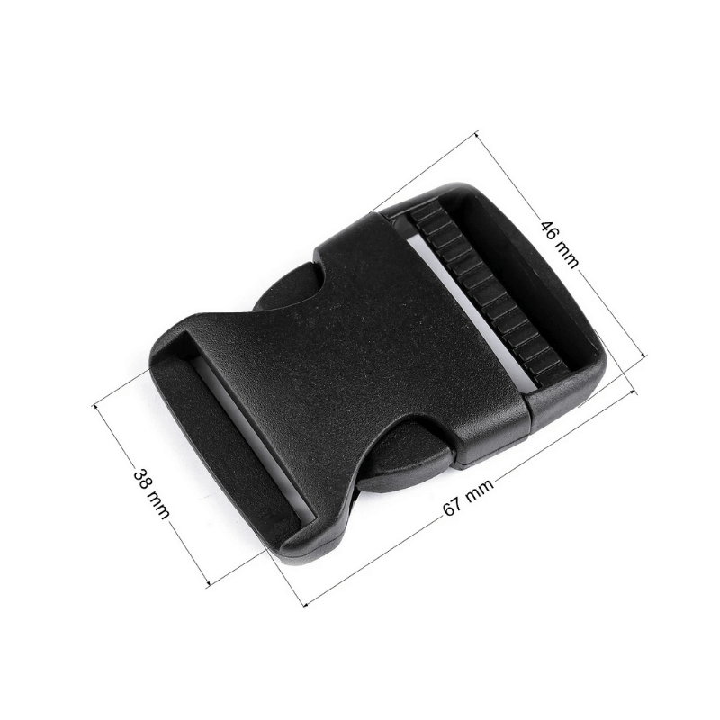 Plastic buckle 40mm – black 012240