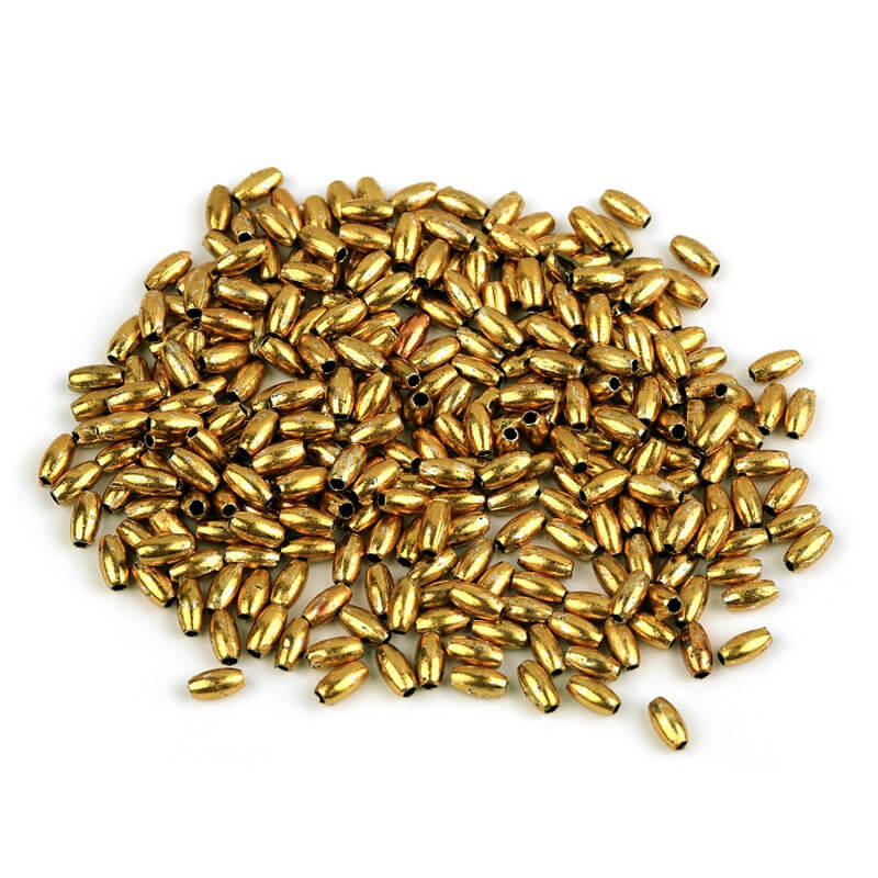 Plastic beads / spacers 3x6mm | 10g - rice