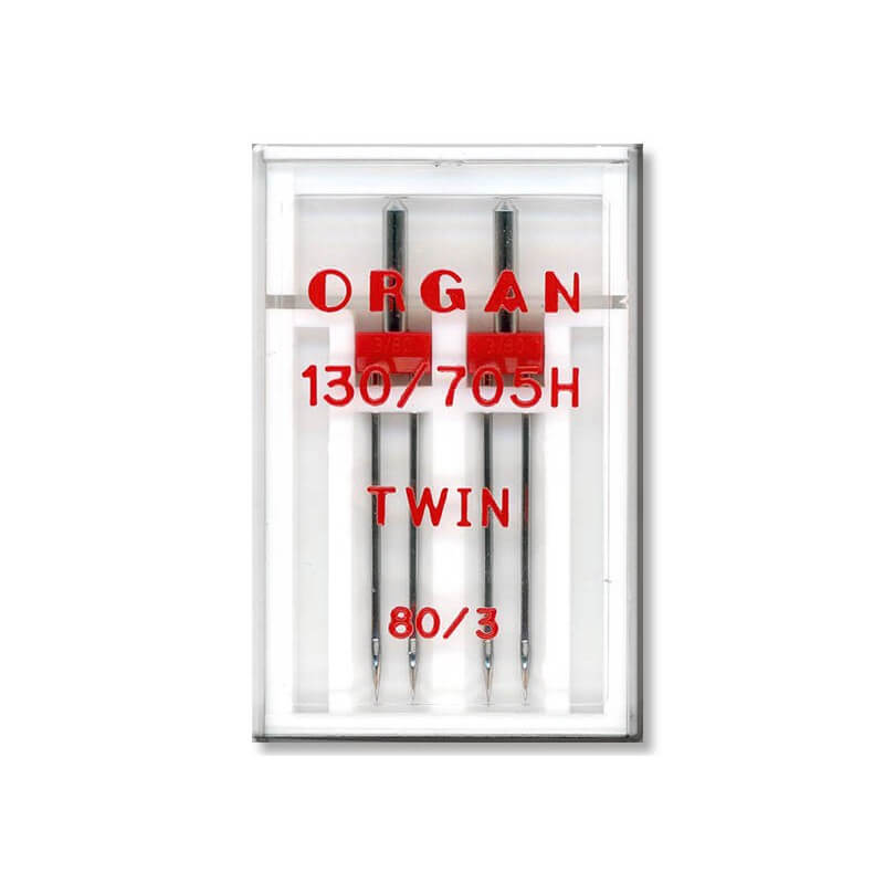 Organ Twin - dubultās šujmašīnas adatas 130/705 H