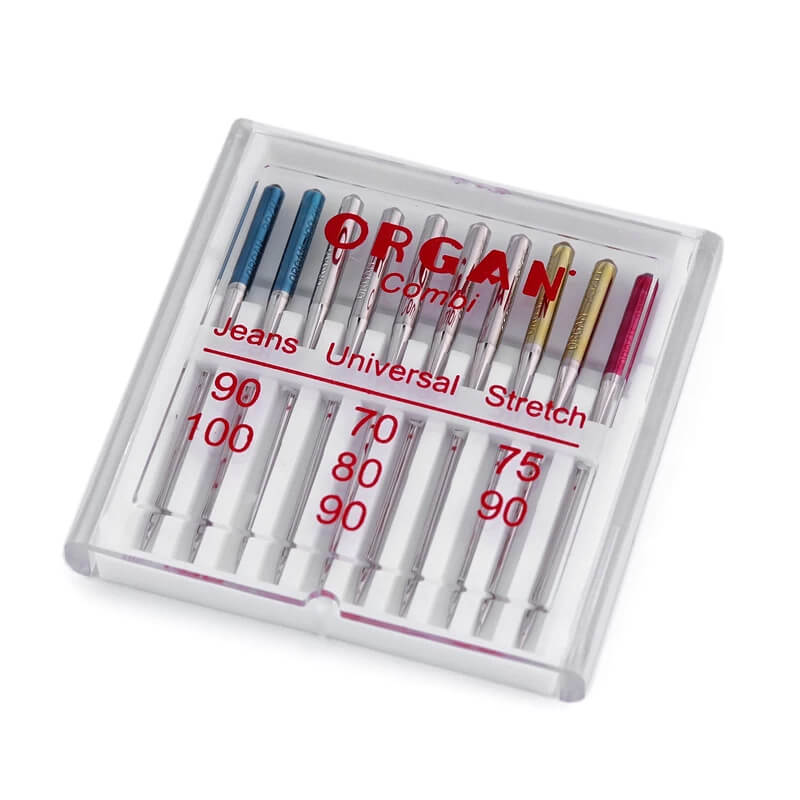 Organ Jeans | Universal | Stretch šujmašīnu adatu komplekts 70; 75; 80; 90; 100