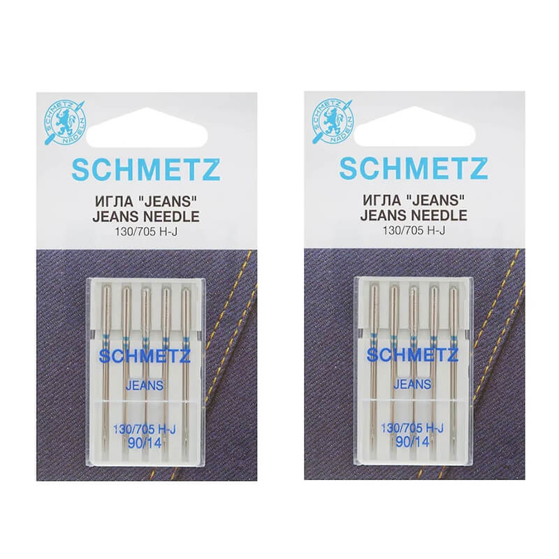 SCHMETZ Jeans šujmašīnas adatas džinsam 130/705 H-J