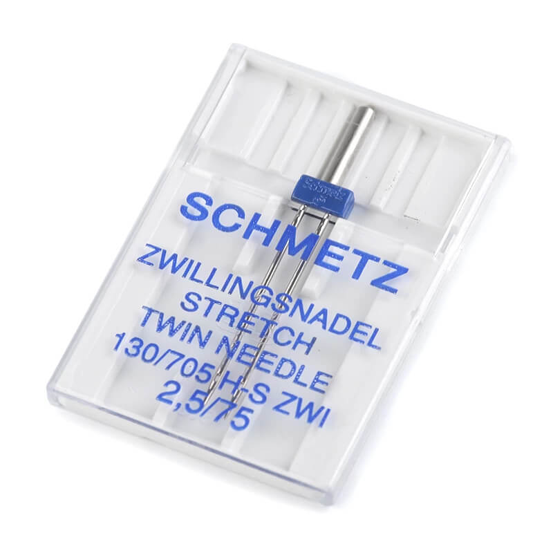 SCHMETZ Stretch Twin - dubultā šujmašīnu adata elastīgiem audumiem 130/705 H-S ZWI