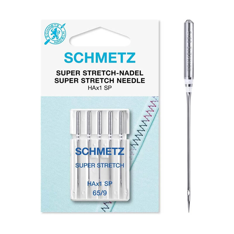 SCHMETZ Super Stretch šujmašīnu adatas ļoti elastīgiem audumiem HAx1 SP