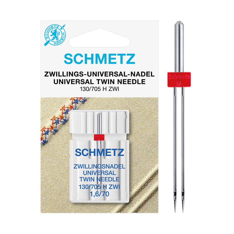 SCHMETZ Universal Twin - dubultā universālā šujmašīnu adata 130/705 H ZWI