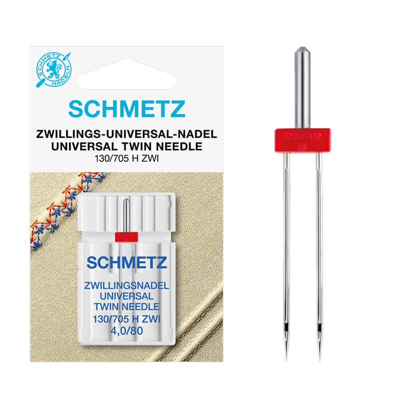 SCHMETZ Universal Twin - dubultā universālā šujmašīnu adata 130/705 H ZWI