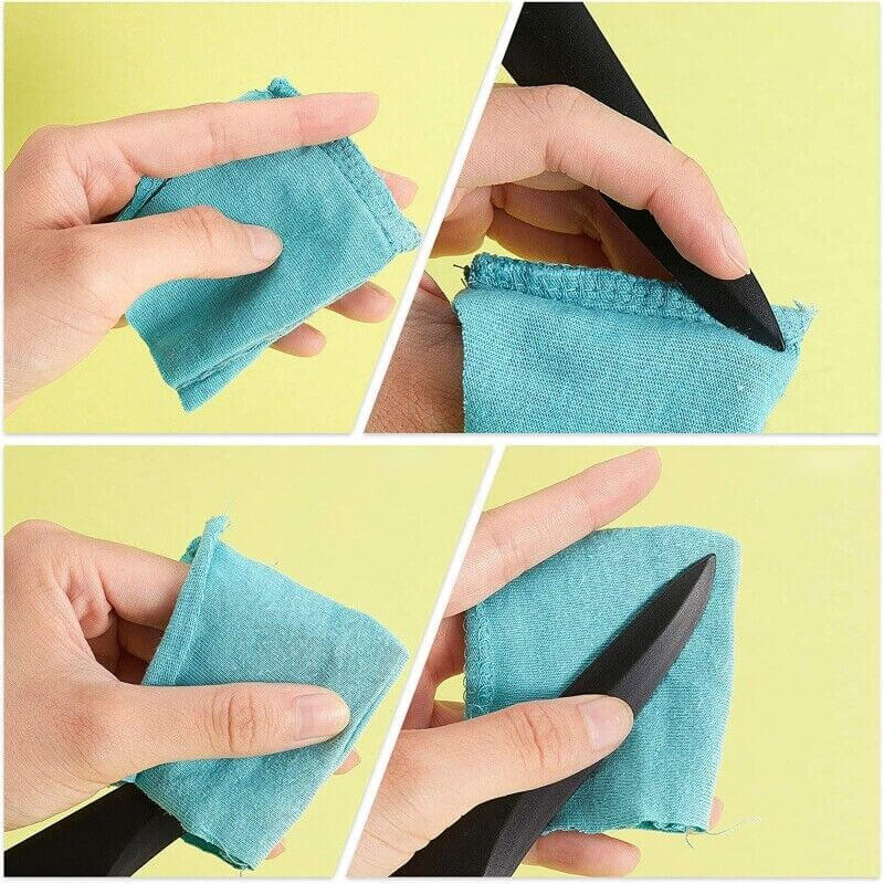 Tool for shaping fabric corners, correcting seams