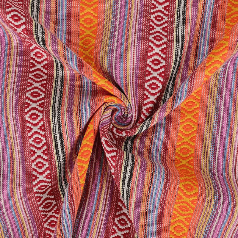 Tautiska raksta audums 150cm | 200g/m² - 738 oranžs