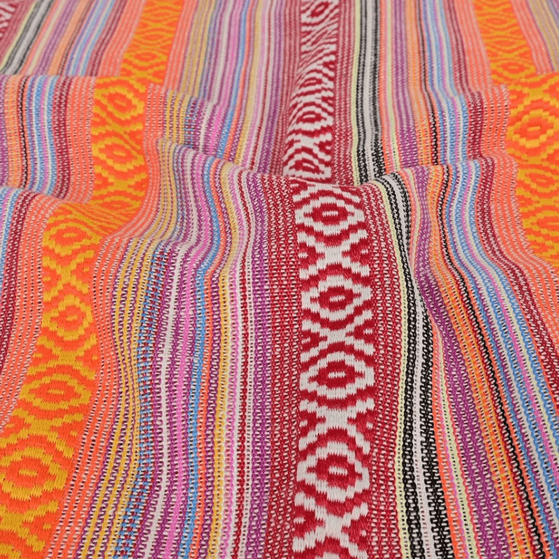 Tautiska raksta audums 150cm | 200g/m² - 738 oranžs