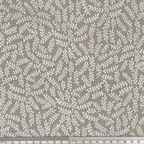 Tablecloth fabric 157cm – leaves on a beige background