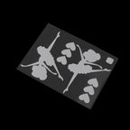 Iron-on reflective stickers - white 400170