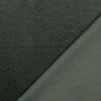Kokvilnas velveta audums 145cm | 282g/m² - 015 tumši zaļš