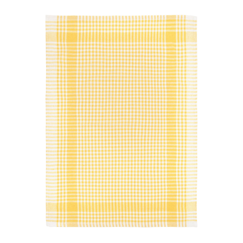 Virtuves dvielis 50x70cm – rūtains - dzeltens