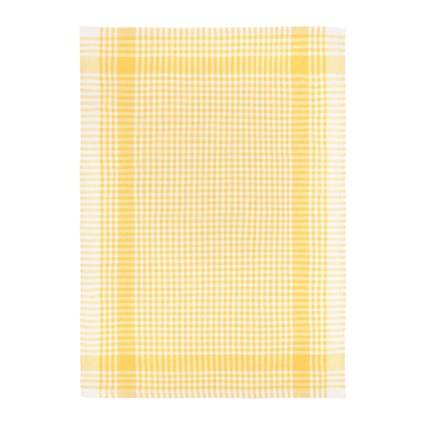 Virtuves dvielis 50x70cm – rūtains - dzeltens