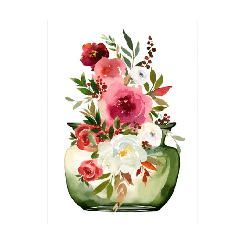 Virtuves dvielis 50x70cm – ziedi vāzē