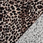 Viskozes audums ar elastānu 138cm | 180g/m² – leoparda raksts