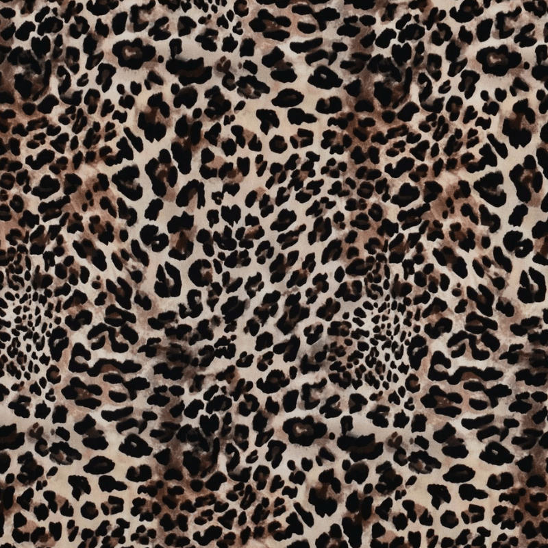 Viskozes audums ar elastānu 138cm | 180g/m² – leoparda raksts