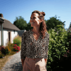 Viskozes audums ar elastānu 138cm | 180g/m² – leoparda raksts