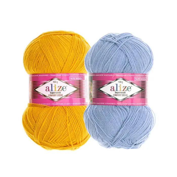 Alize Superwash Comfort Sock dzija - vienkrāsaina 100g | 420m